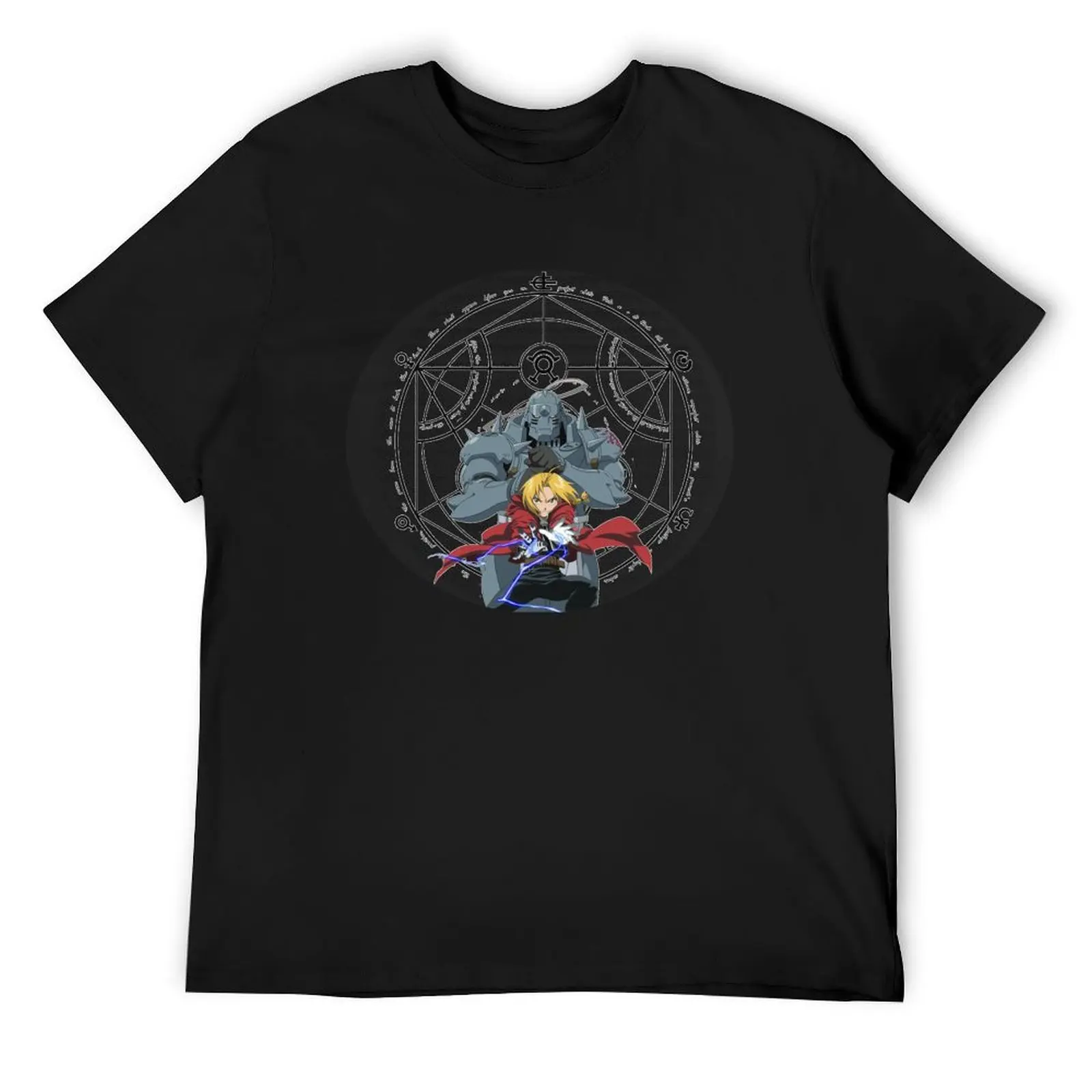 

Full Metal Alchemist - Edward and Alphonse T-Shirt summer shirt graphic tee shirt heavyweights men clothes