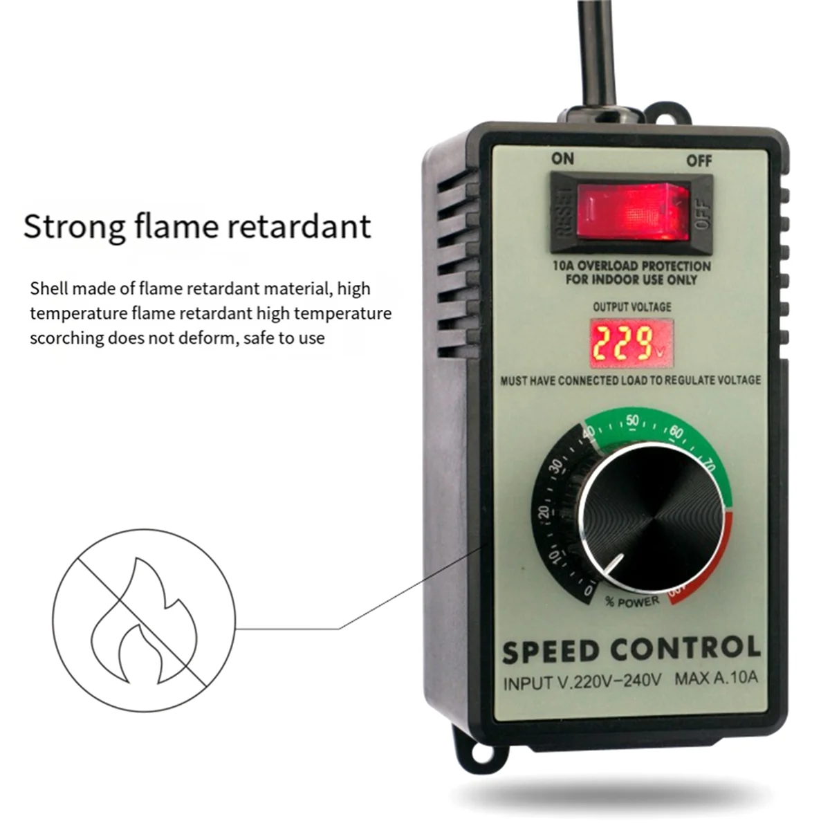 AT77 Angle Grinder Governor Speed Controller Switch AC220V-250V 4000W Maximum Power Hand Power Tool EU Plug