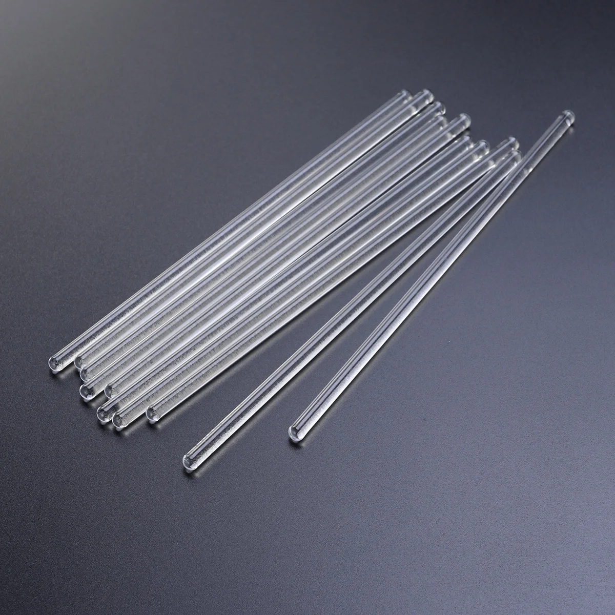 

10Pcs Glass Stirring Rods Hardened Clear High Temperature Resistant for Mixing Hot Cold Beverages Cocktails Drinks Chemistry