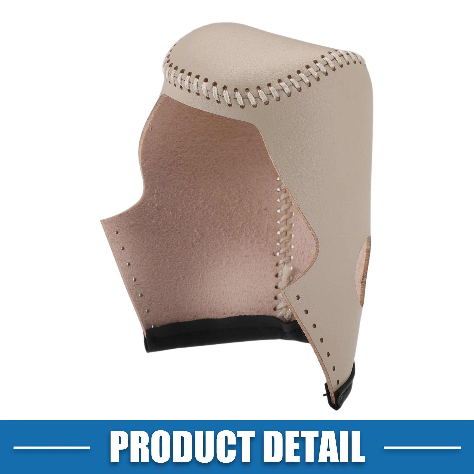 UXCELL Gear Shifting Knob Cover Automatic Transmission Lever Trim for Nissan Murano 2009-2013 Faux Leather Beige