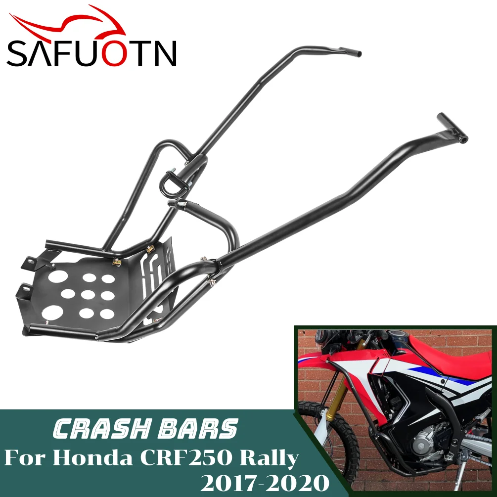 

for Honda CRF250 CRF 250 Rally 2017 2018 2019 2020 Engine Guard Highway Crash Bar Motor Frame Protection Upper Lower Skid Plate