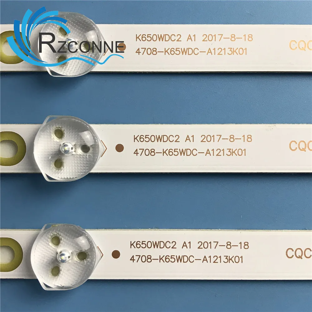 LED شريط إضاءة خلفي 6 مصباح ل 65 "التلفزيون 65U810 65PUF6263/T3 K650WDC2 4708-K65WDC-A1113N21 A1213K01