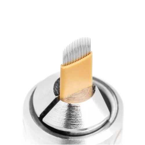 Imagen 2 del producto Aguja de Microblanding Microshading 18U Lamina Tebori Flex Blade, maquillaje semipermanente más afilado, suministros de pluma Manual para Micro cejas