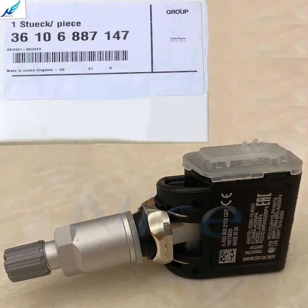 

Комплект из 4 датчиков давления в шинах (TPMS) и сервисного инструмента OEM для BMW, артикул 36106887147