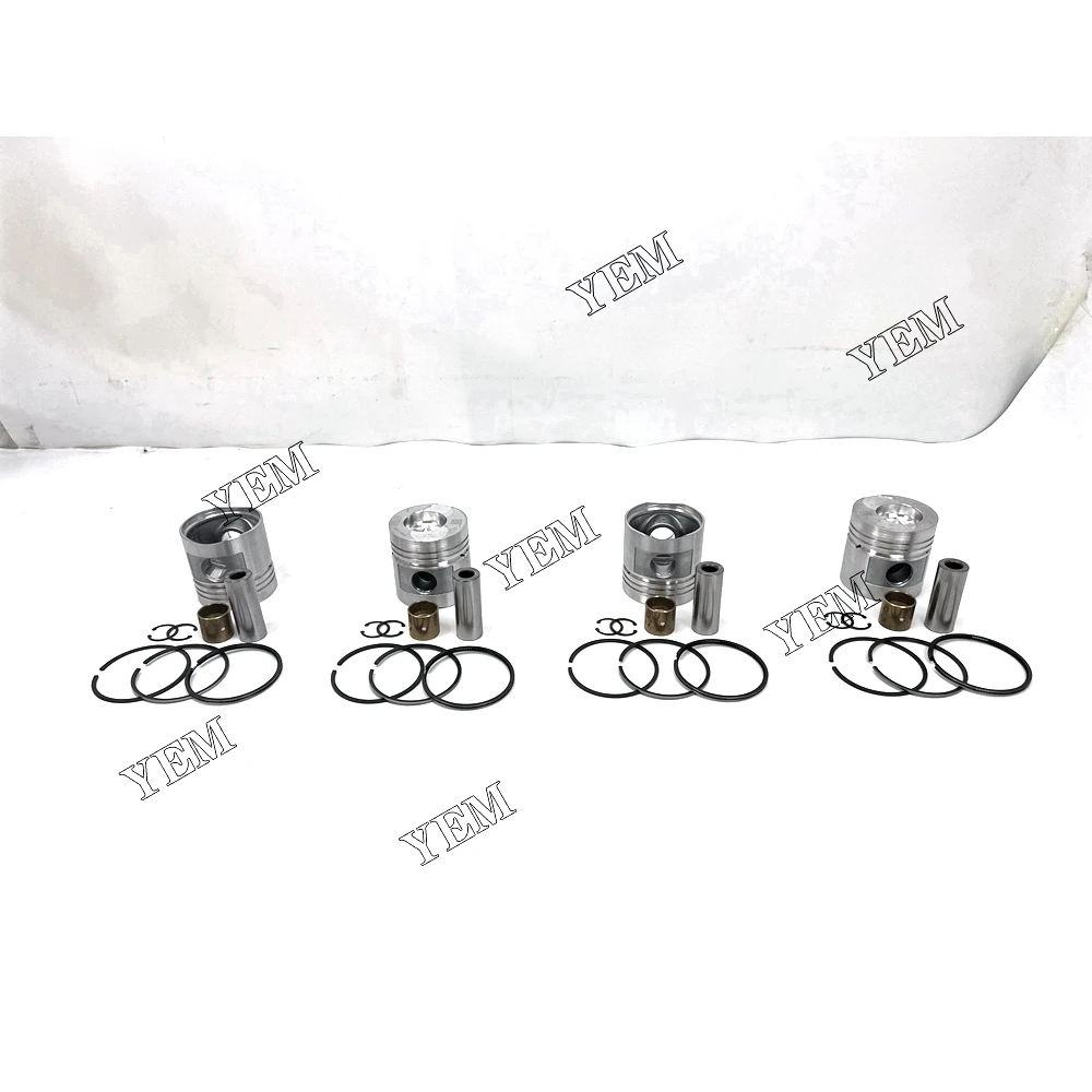 Good Quality 4 PCS Piston With Rings For Xinchai B490B Engine