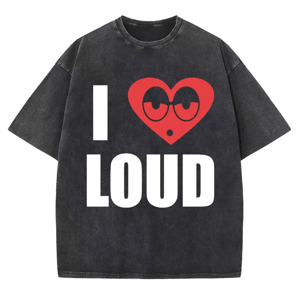 

Chief Keef I Love Loud Washed футболки для мужчин и женщин модные хип-хоп фанаты подарки футболка повседневные хлопковые футболки большого размера уличная одежда
