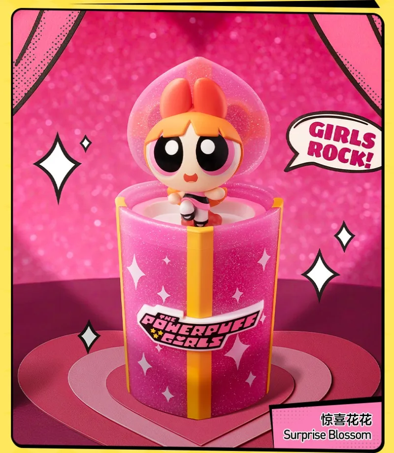 

POPMART оригинальный оригинальный продукт Powerpuff Girls Party Surprise серия фигурка слепая коробка изысканное украшение стола подарок