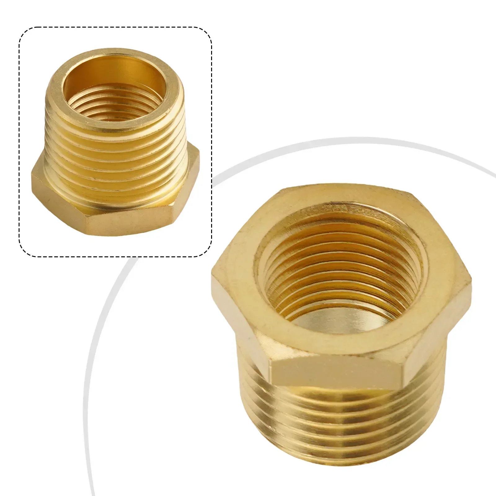 1pc Brass Pipe Fitting 1/8NPT-1/4NPT 3/8NPT-1/4NPT1/2NPT-3/8NPT Brass Pipe Fitting Connector Adapte Brass Pipe Fittings