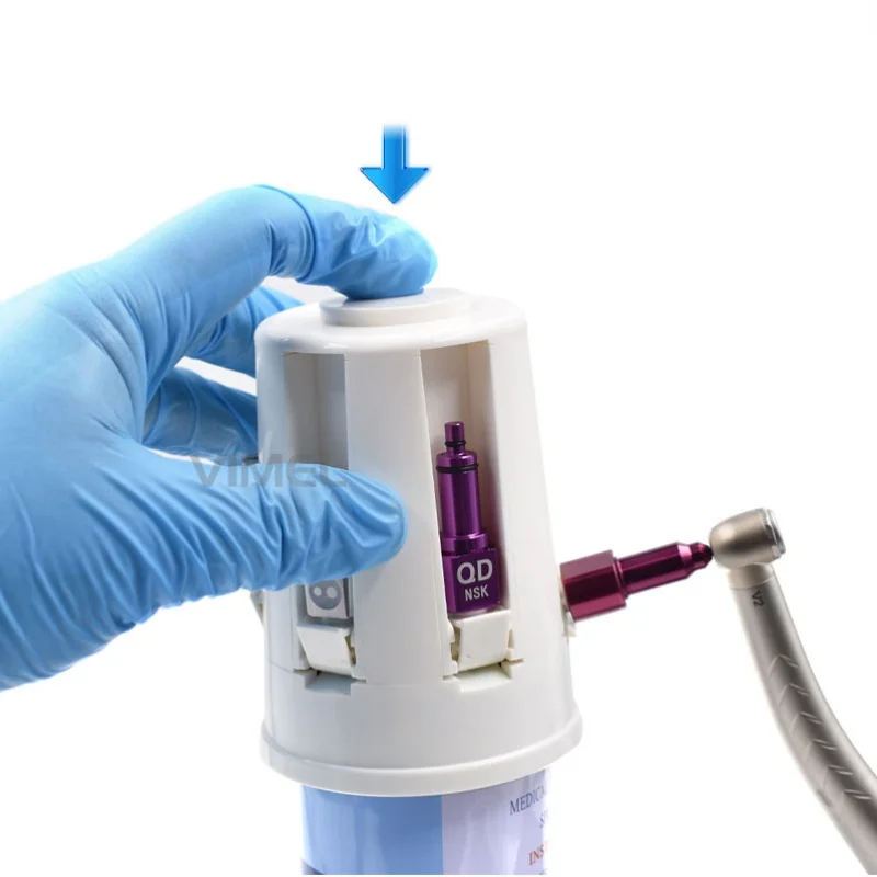 

6 in 1 den tal Handpiece Lubrication System den tal Handpiece Oiling Cleaning Machine Oil Spray Connector Portable Oil System