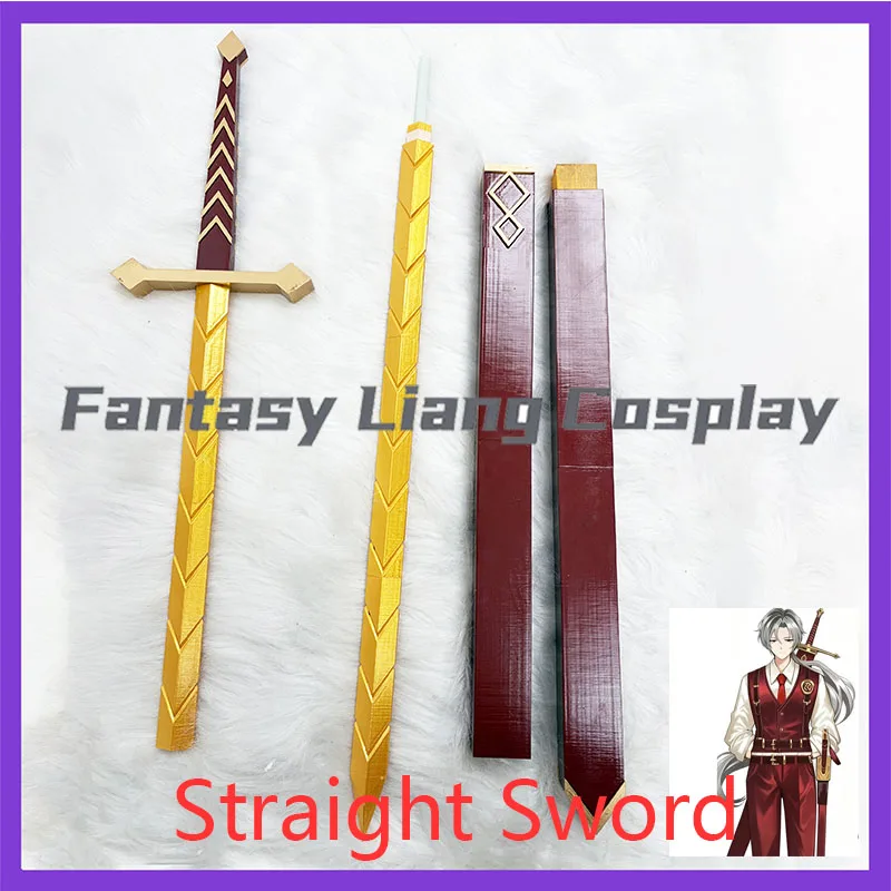 Espada Recta de Juguete con Funda para Cosplay de Lucio de Limbus Company, para Juego de Rol, Halloween, Carnaval, para Hombres y Mujeres
