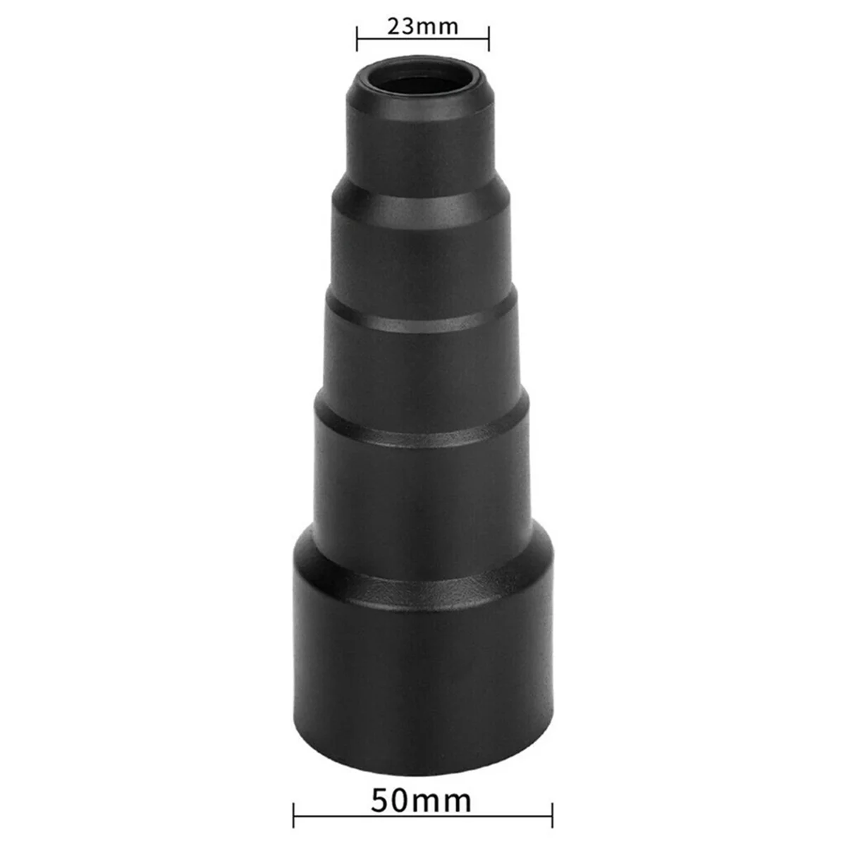 The New Universal Vacuum Hose Adapter Converter 50/42/34/30/23mm Black Soft Rubber Round Suction Hose Converter Dry Wet Use