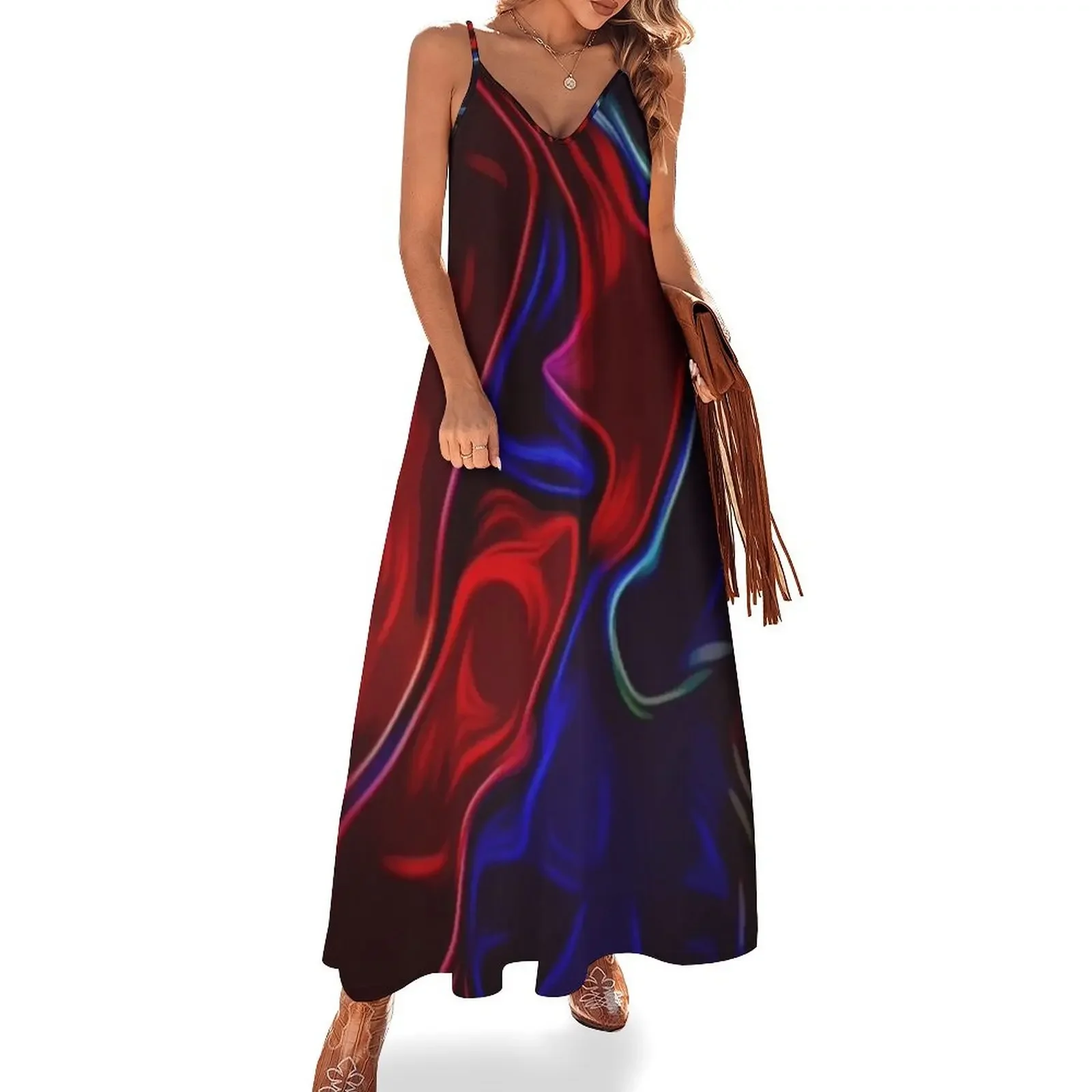 

Mahuika - Fire Goddess Sleeveless Dress long dress women summer Female clothing