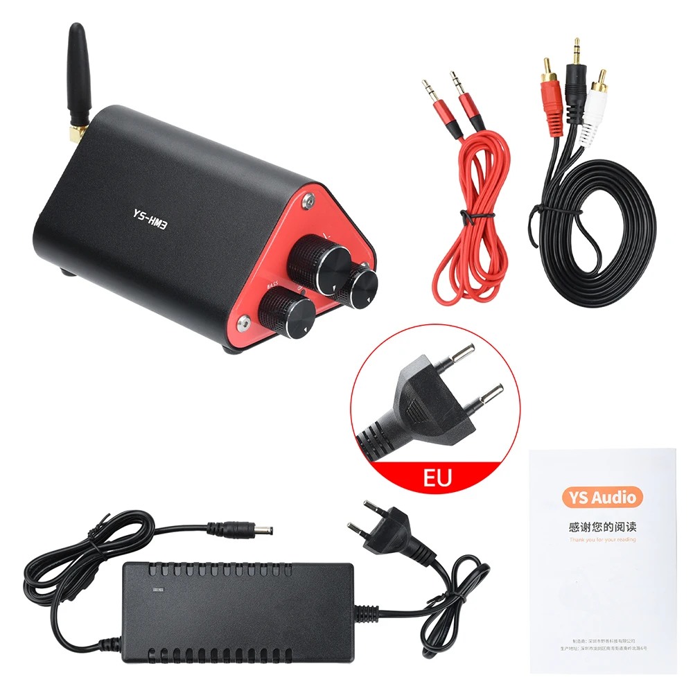 YS-HM3 50W+50W BT 5.4 Dual Channel HIFI2.0 Stereo Digital Amplifier With US/EU Plug DC 12-24V TPA3116 NE5532 Audio Amplifier