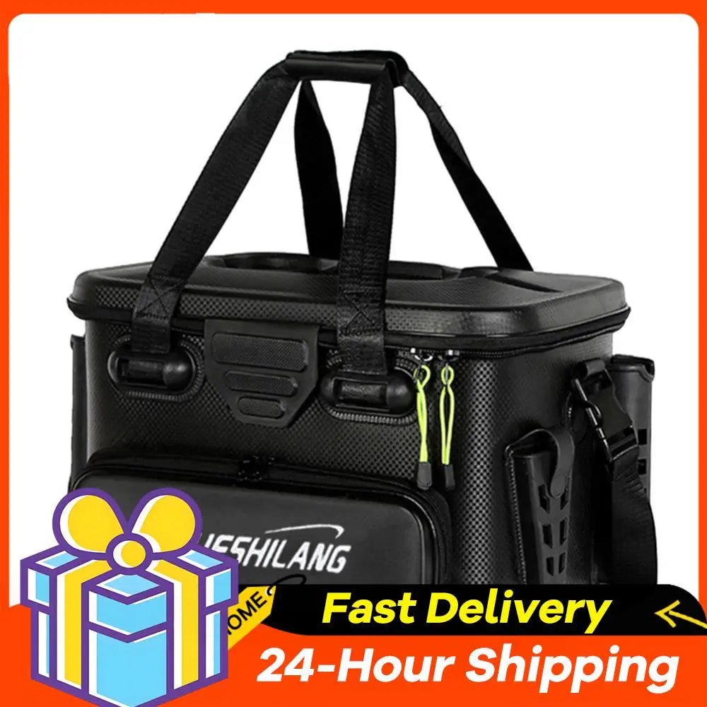 

EVA Fishing Tackle Box Multifunctional Fishing Box High-Capacity Sticker Design with Handheld for Angler Supplies