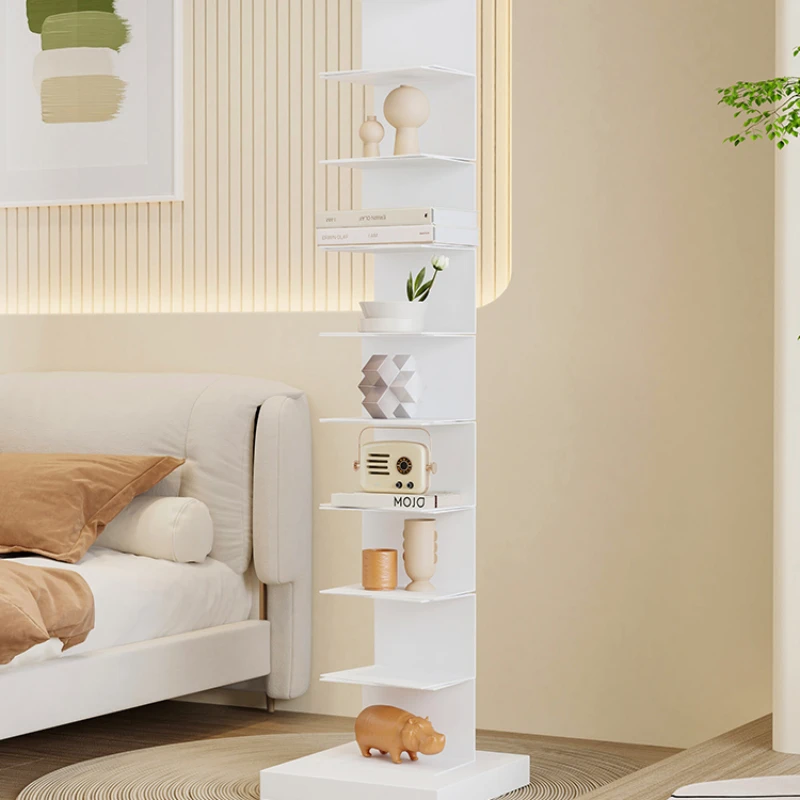 

Invisible Floor to Floor Bookcase, Multi story Home Living Room, Wall Corner Shelf, Creative Simple Iron Art