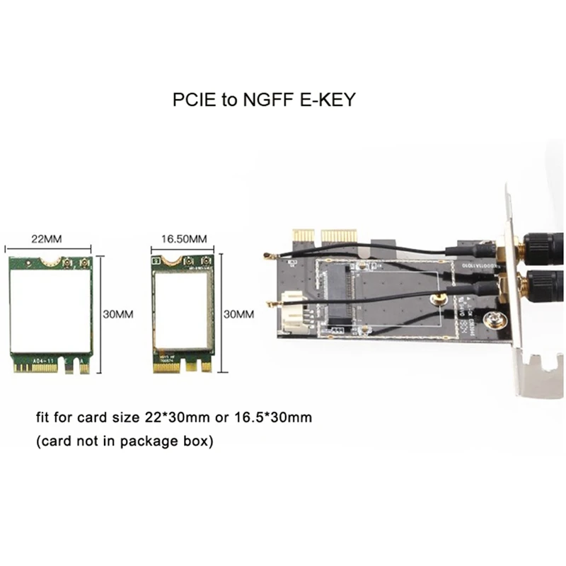 بطاقة شبكة بلوتوث لاسلكية واي فاي ، محول Pcie إلى M.2 ، بطاقة التوسع ، سطح المكتب ، M.2 NGFF
