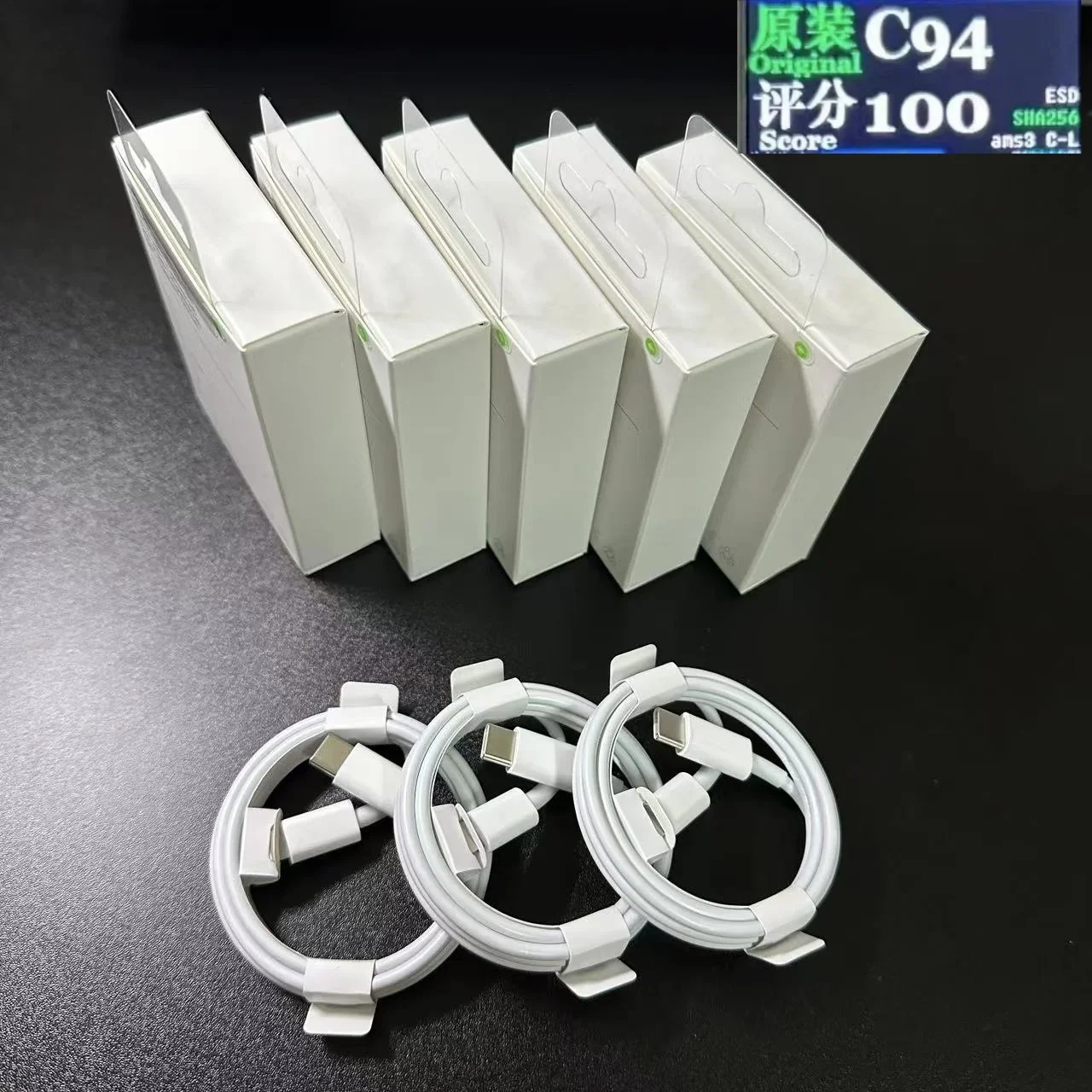 

10pcs 100 score C94 C91M PD 20W Charger Fast Charge for Phone14 13 12 11 Pro Max charger lot type c retail box