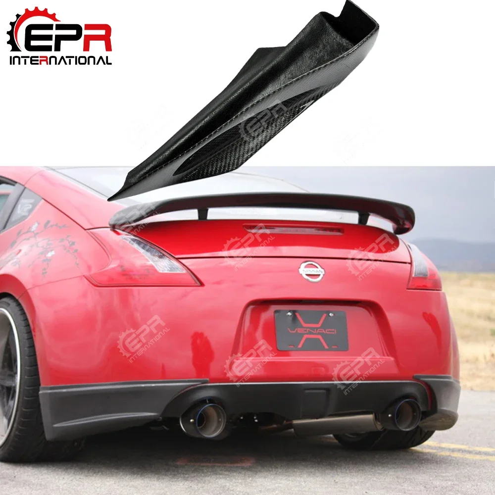 Car-styling For Nissan Z33 350Z Nis Version 1 Carbon Fiber Rear Bumper Spat Glossy Finish Splitter Add On Fibre Drift Body Kit