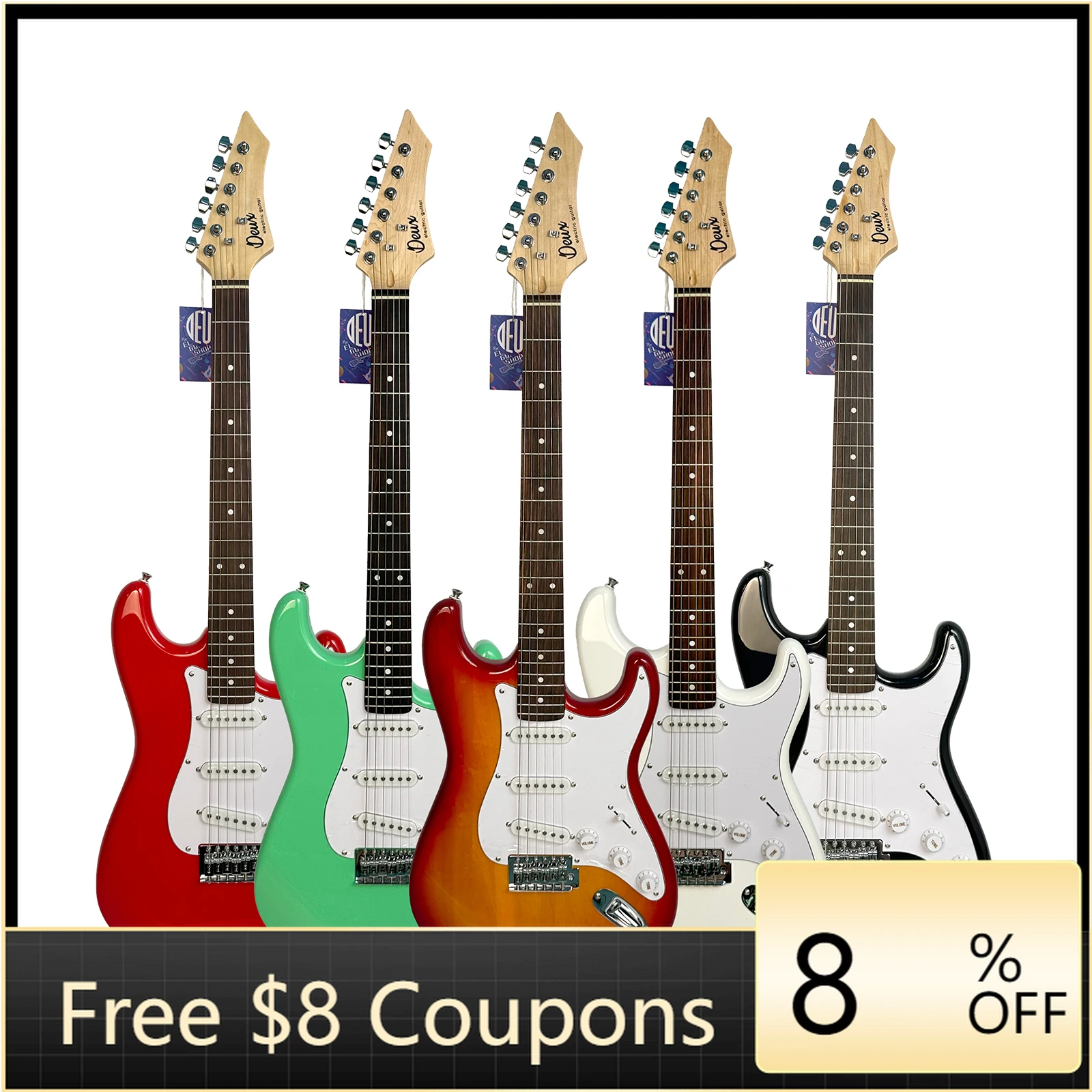 

STLF wholesale High quality Adult Size Electric Guitar Multiple Color guitarra electrica OEM Customization ST Classic guitar ele