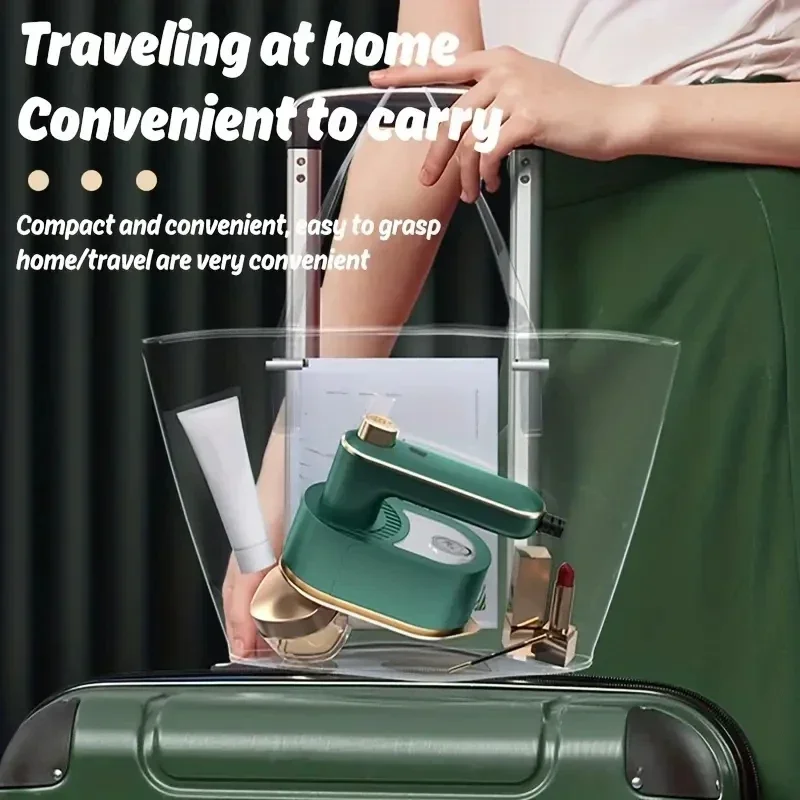 Il mini ferro da stiro elettrico 1PC non fa male ai vestiti, doppio uso asciutto e bagnato, comodo da trasportare, ferro da stiro a getto d'acqua da viaggio, ferro rotante