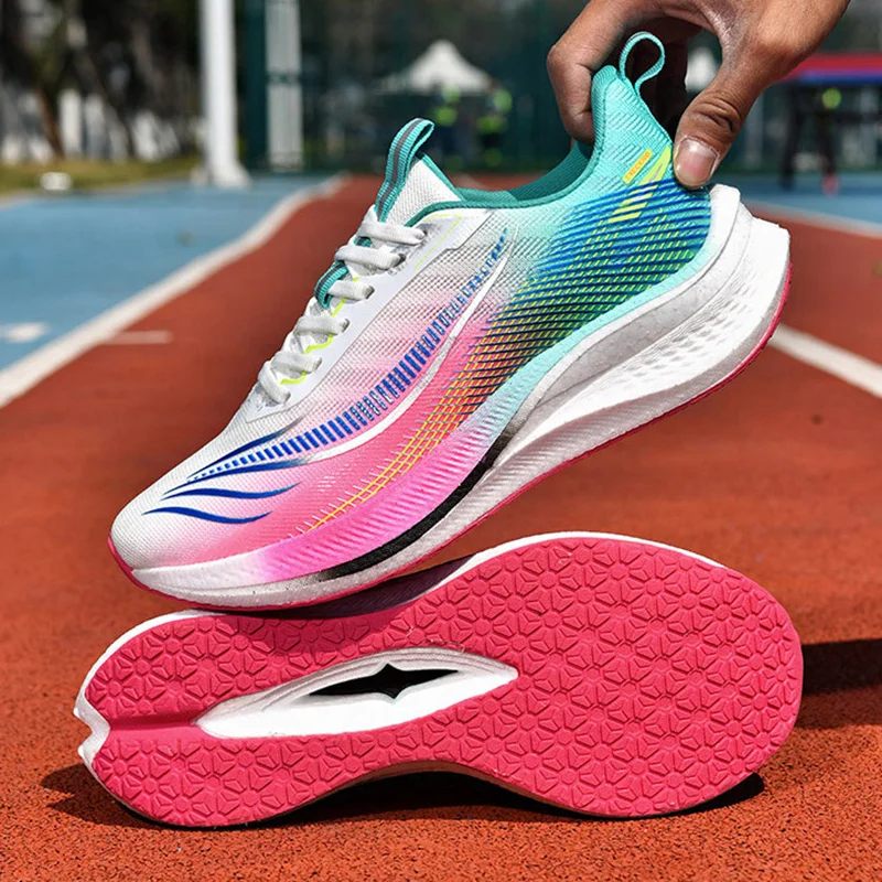 أحذية الجري الرجالية أحذية الماراثون الرياضية الخارجية الممتصة للصدمات، أحذية رياضية احترافية خفيفة الوزن للغاية #5