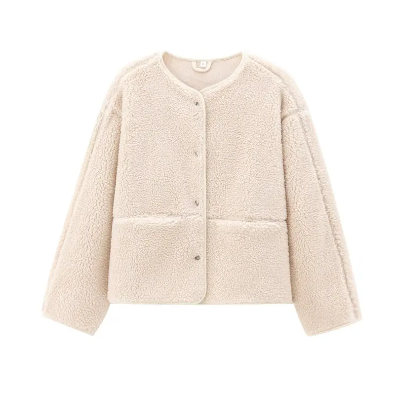 ملابس خارجية غير رسمية مريحة مستديرة Ne ort Jaet للسيدات متعددة الاستخدامات وبسيطة لخريف 2024 وصلت حديثًا ملابس خارجية قابلة للتنفس #4