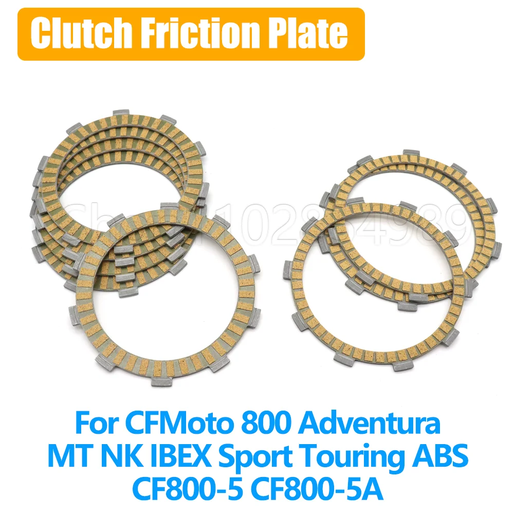 Fit For CFMoto 800 MT IBEX Sport Touring ABS CF800-5 CF800-5A CFMoto 800 Adventura Motorcycle Clutch Friction Plate Set Disc Kit