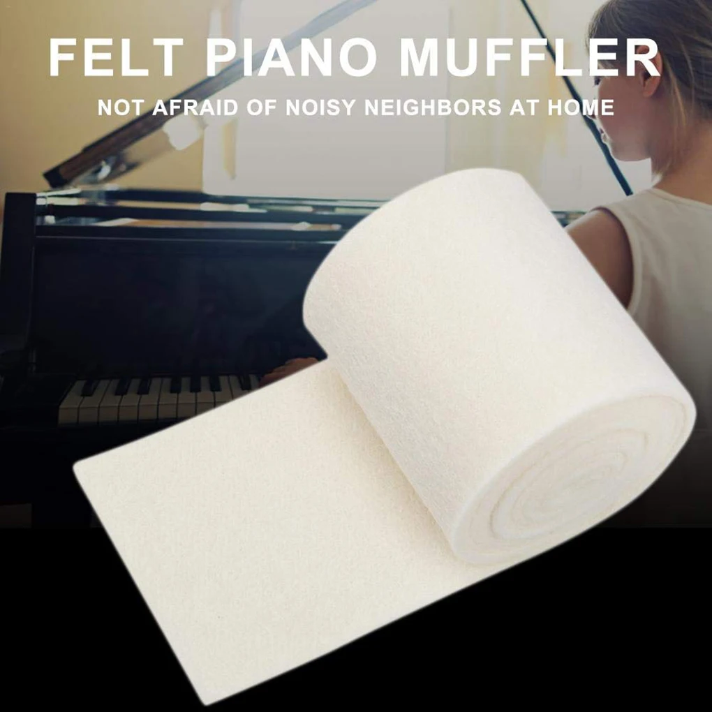 Felt Piano Muffler Beige Weak Sound Muffler Piano Mute Rail Cloth Musical Instrument Accessories