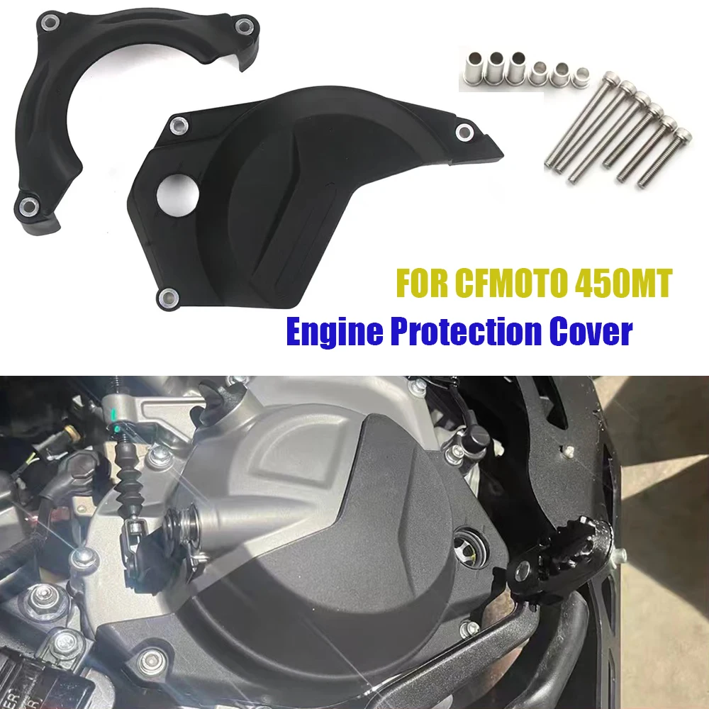 FOR CF MOTO 450MT 450 MT 2023-2024 Motorcycle Engine Protection Cover MT450 2024 Accessories