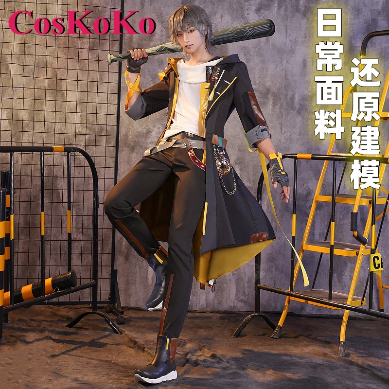 CosKoKo Trailblazer Caelus Cosplay Game Honkai: Star Rail Costume Handsome Fashion Battle Uniform Halloween Role Play Clothing