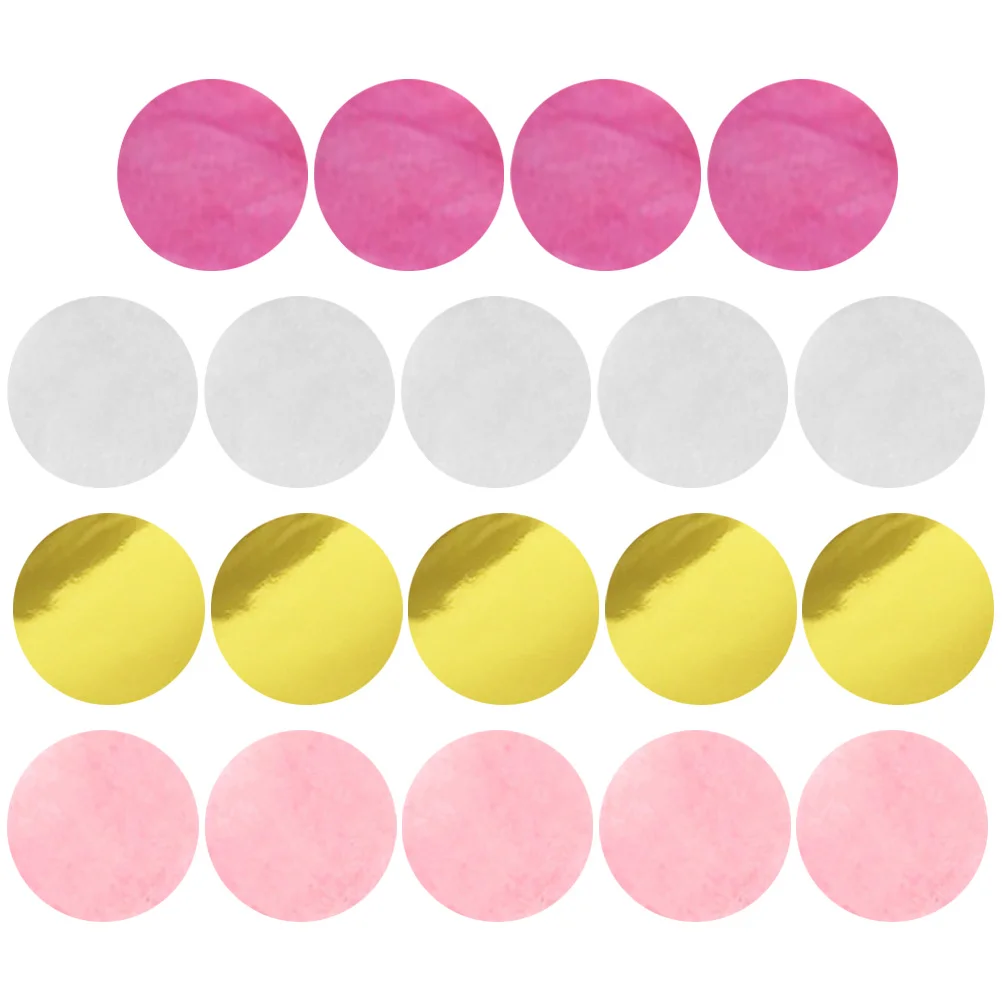 

Confetti Sequins Decorative Paper Table Wedding Party Balloon Birthday 4 Bags Round Shape Festival Photo Cake Gift Centerpieces