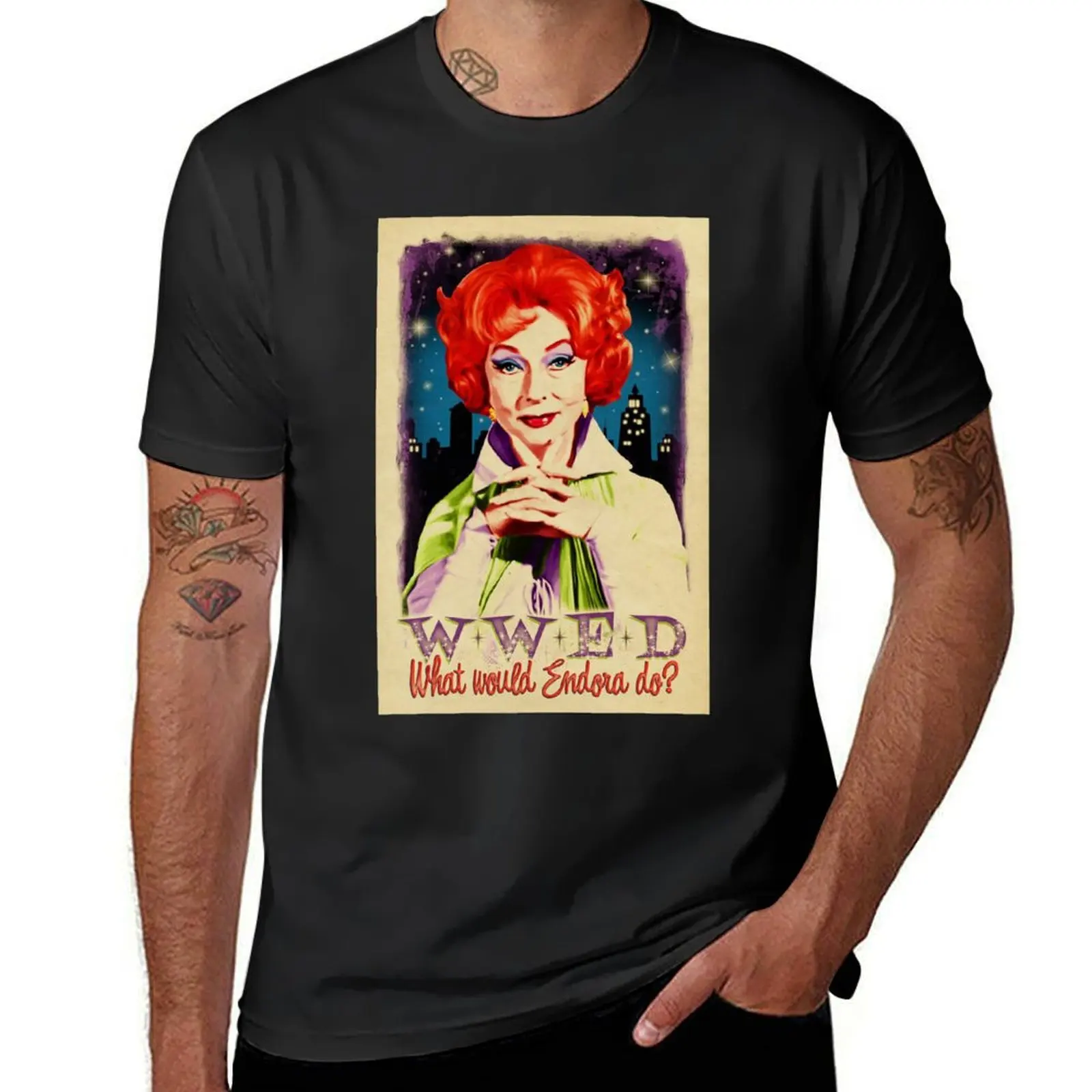 What Would Endora Do T-Shirt new edition oversizeds hippie clothes plus sizes Men's cotton t-shirt