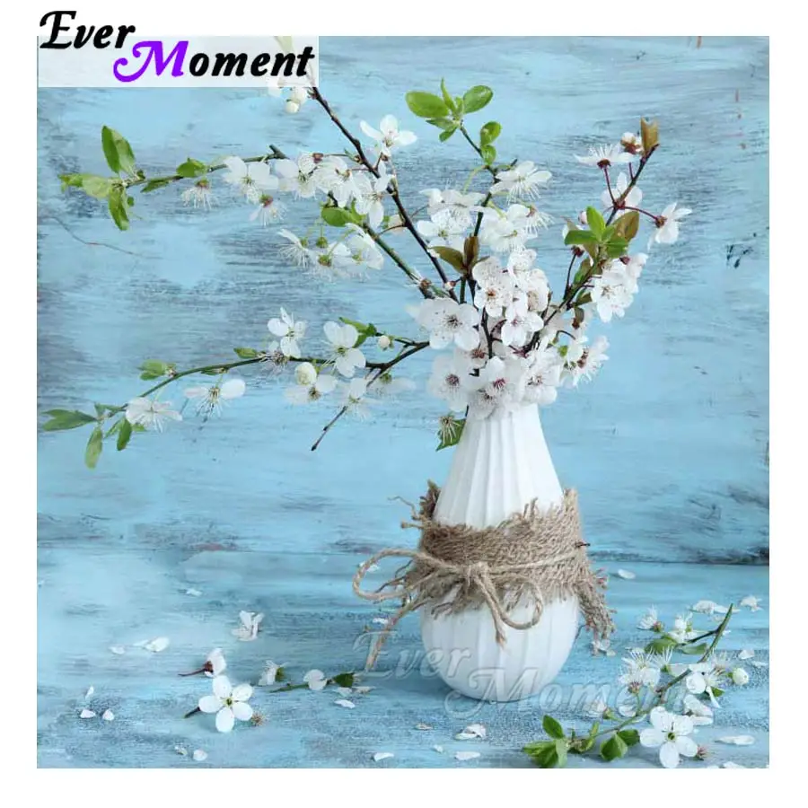 

Ever Moment Diamond Painting Flower 5D Picture Mosaic Square Round Needlework Diamond Embroidery Full Square Drill S2F859