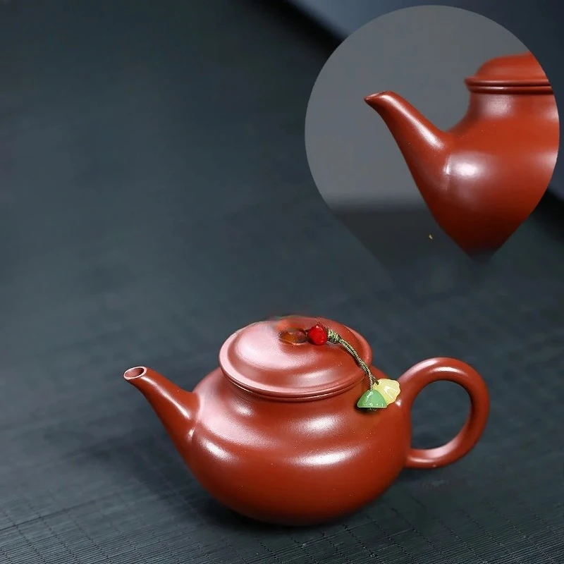 

150ml Classic Yixing Purple Clay Teapots Handmade Plain Pot Raw Ore Dahongpao Mud Tea Maker Kettle With Infuser Zisha Tea Set