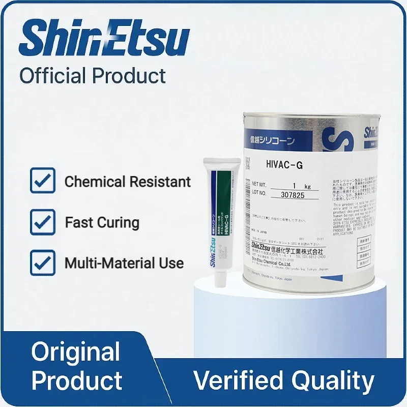 Shin-Etsu HIVAC-G Silicone Grease for Electrical Insulation, High-Temperature Stability & Moisture Resistance - 100g/1kg