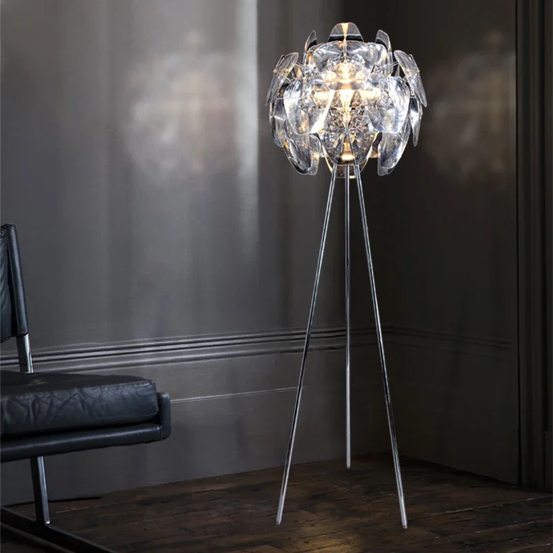 مصباح أرضي فاخر، جو شمالي، مصباح طاولة قائم، غرفة المعيشة، غرفة النوم، بجانب السرير، مصباح أرضي مزخرف حديث