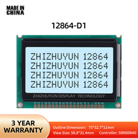 LCD12864-D1 Graphic Dot Matrix LCD Module Grey Film Black Characters 128*64 KS0108 Display Screen LCM Module