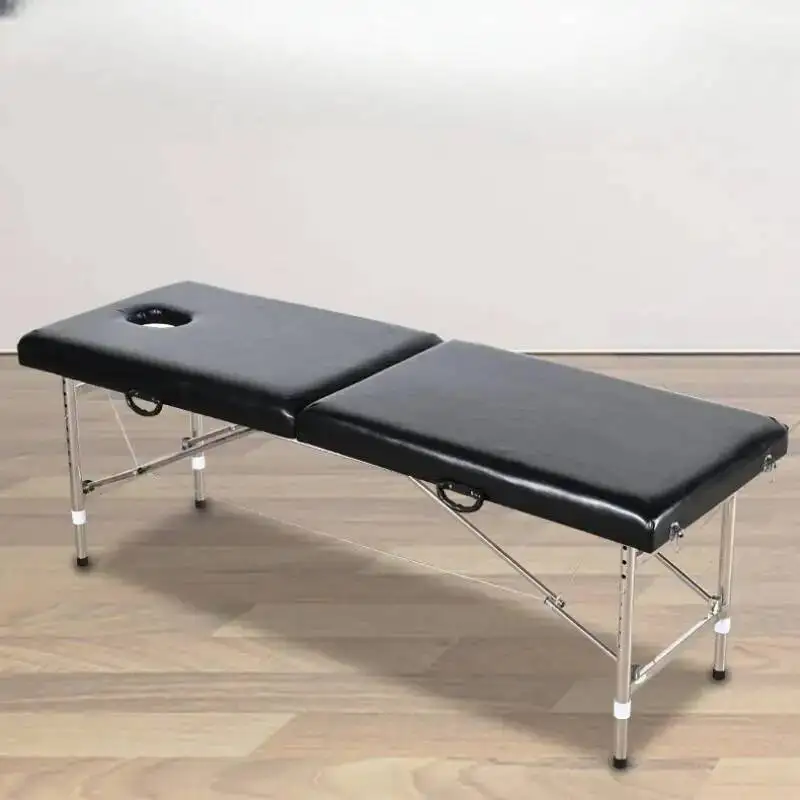 

Massage Folding Spa Beauty Tattoo Bed Speciality Portable Bathroom Massage Bed Metal Comfort Lit Pliant Salon Furniture WZ50MB