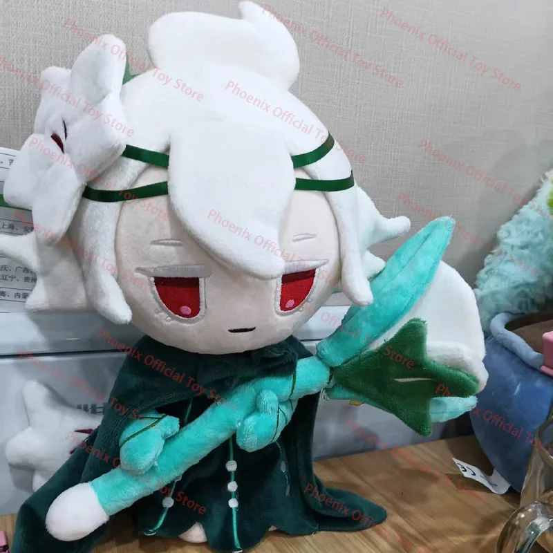 جديد الأبيض زنبق كوكي أفخم كوكي تشغيل المملكة نيثير غاشا بلوشي Kawaii محشوة دمية لينة ديكور المنزل لعبة الأطفال هدية #4