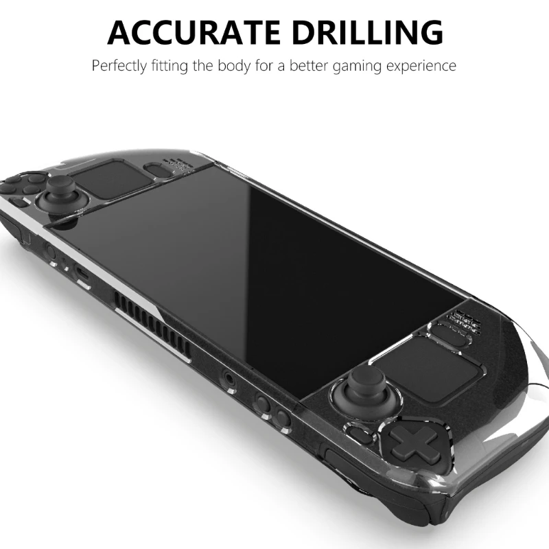 Hard PC Clear Protective Cover Antislip Transparents Host Split Case Accessories Detachable with Support Dropship