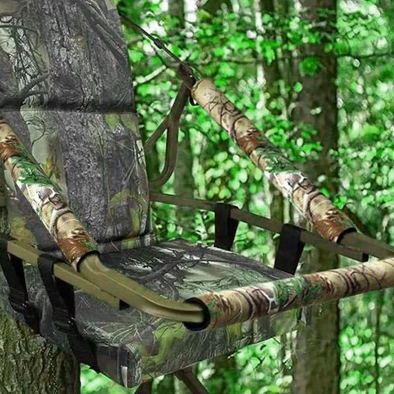 سلم حامل الملحقات عدم الانزلاق التمويه حامي ترايبود الغزلان حامل حماية الوسادة للتخييم في الهواء الطلق الرياضة تسلق الراحة