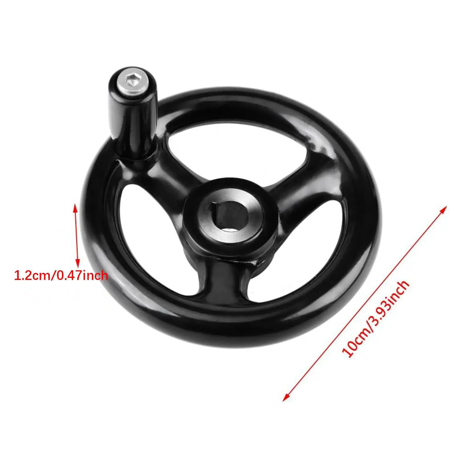 Round Hand Wheel Professional 3 Spoke Handwheel for Lathe Grinder Drillpress