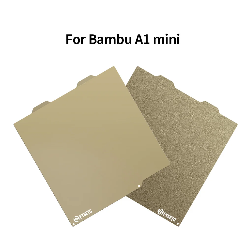 For Bambu Lab A1 Mini Build Plate Double Sided Textured PEI Smooth PEI Spring Steel Sheet for Bamboo Lab 3D Printing 180x180mm