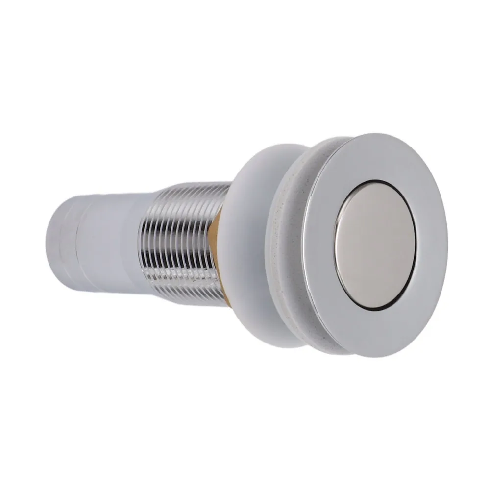 with Overflow Bathroom Sink Drain Flip Top Stainless Steel Drain Stopper Polished Electroplated Anti Blocking
