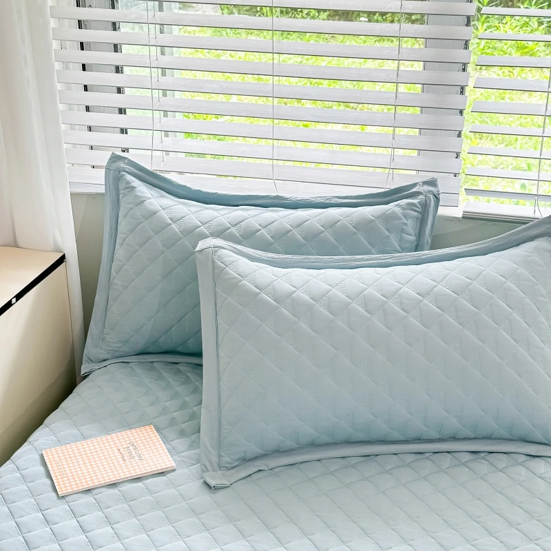 Cool snow muscle cotton coral fleece solid color pillowcase pillow protective cover universal student dormitory
