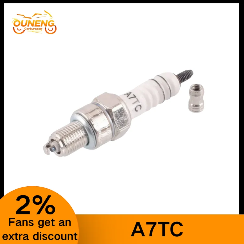 For Honda GY6 GY6125 50cc 70cc 90cc 110cc 125cc 150cc A7TC Spark Plug  Motorbike Moped ATV Dirt Bike Go Kart  Motorcycle Scooter
