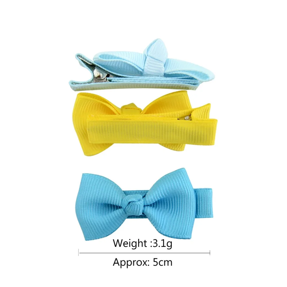 1piece 1.96'' Girls Small Hair Clip ribbon Covered clip With Colorful kids Hair pin Hairgrip headwear Hair Accessories Wholesale