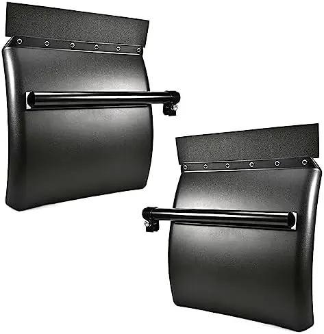 

24" Plastic Quarter Fenders for Semi Truck - Set of 2 with Mounting Hardware