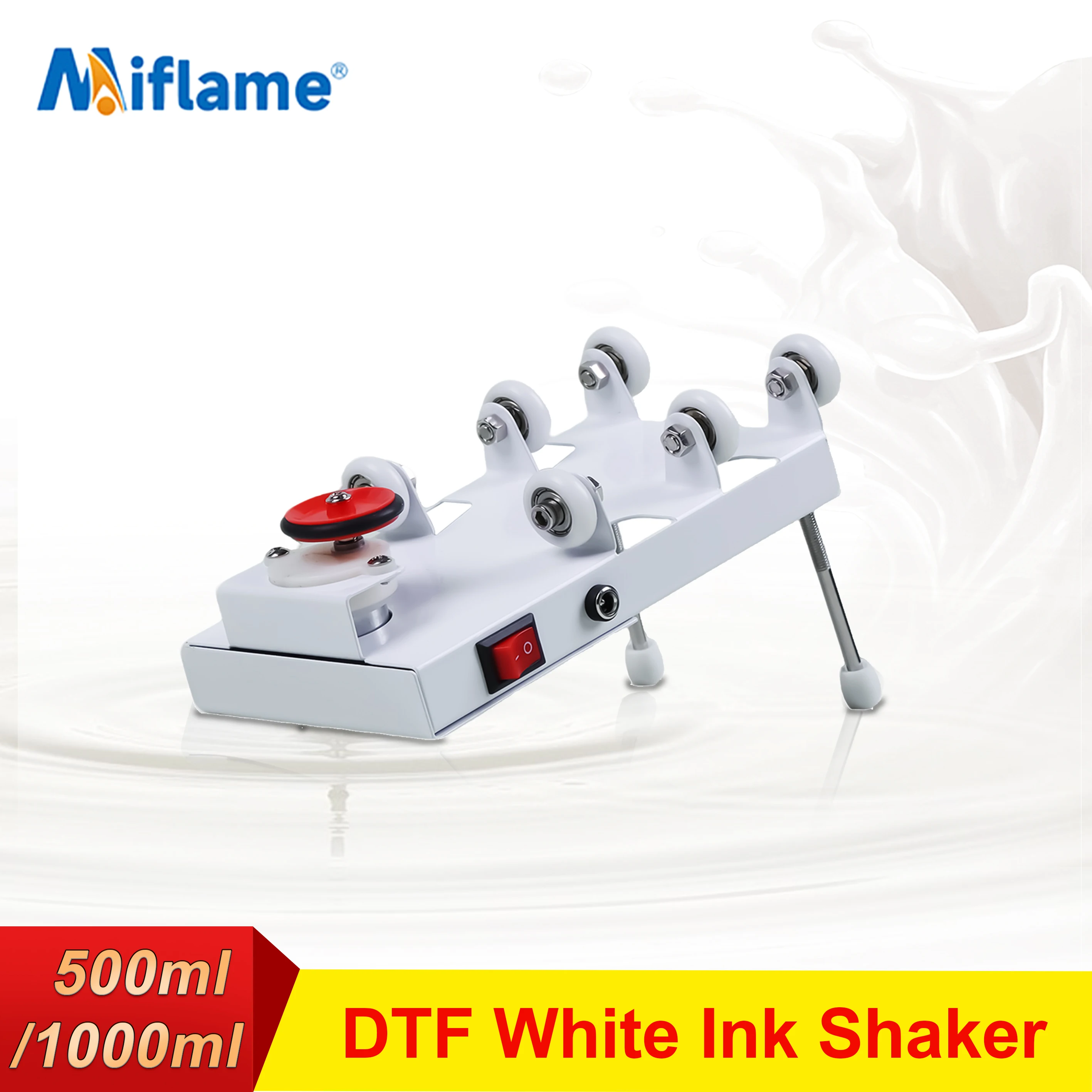 DTF White Ink Shaker Machine Prevent Ink Deposition DTG UV White Ink Shaker Rotator Rolling For 500ML/1000M Ink