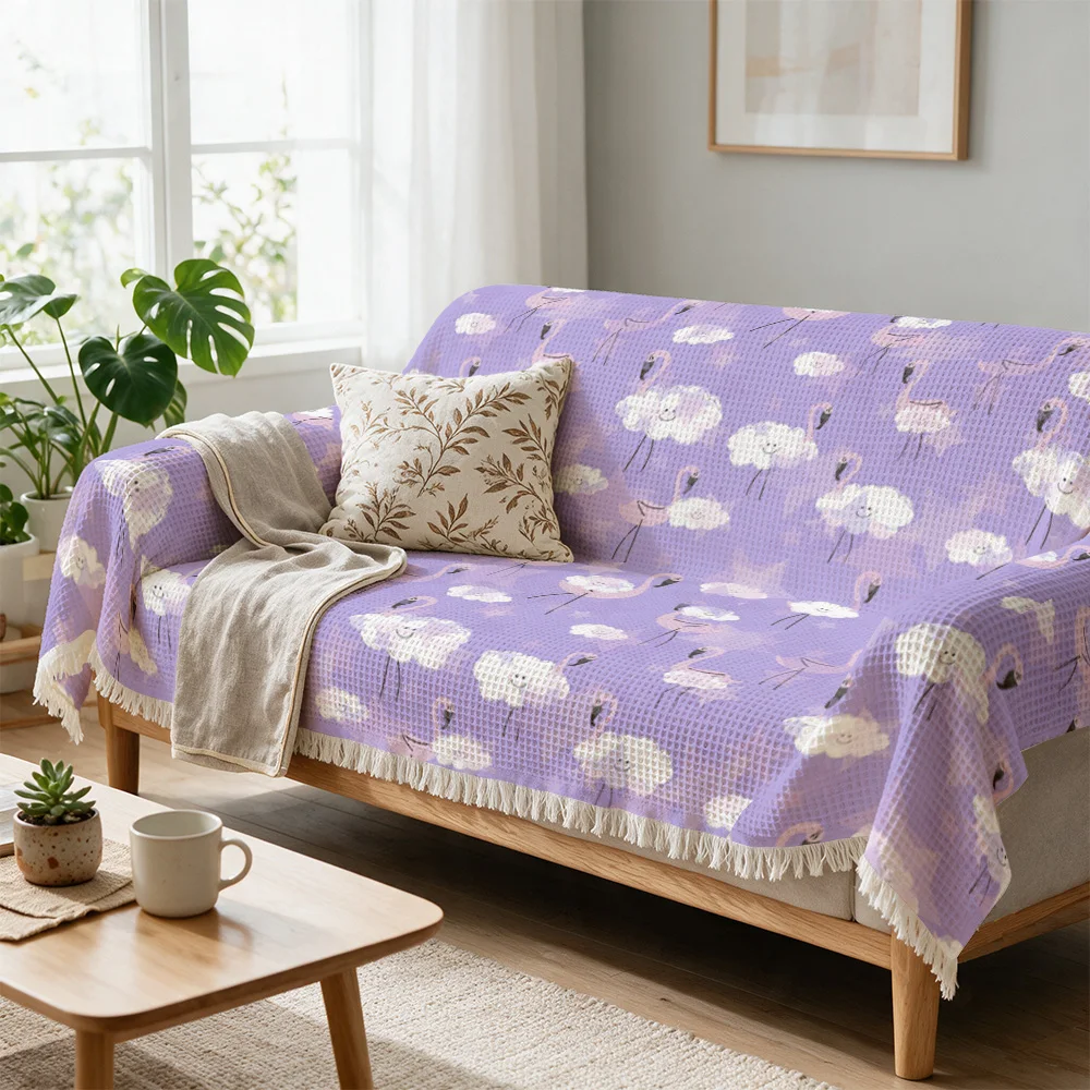 Bohemian Floral Peony Print Throw Blanket for Sofa Couch Decor Cozy Living Room Accent Home Textile Decor Gift